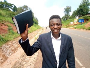 Solomon holding a Bible