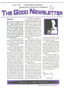 newsletter March 2004