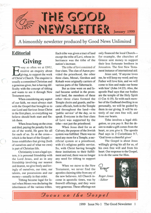 newsletter january 1999