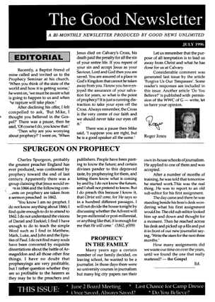 newsletter july 1996