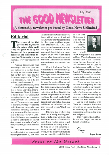 newsletter july 2000