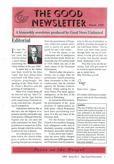 newsletter march 1999