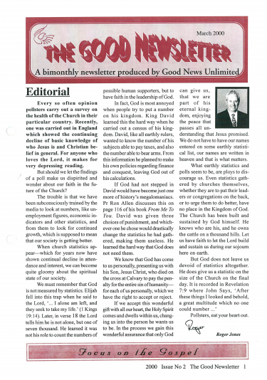 newsletter march 2000