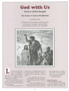 the crisis of christ his baptism