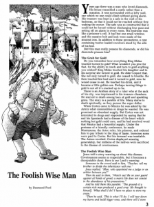 the foolish wise man